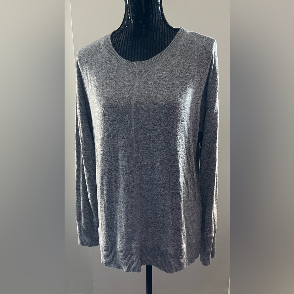 Shannon Passero Grey Knit Oversized Sweater Size Small